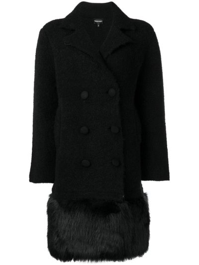 Abrigos Armani Emporio Corta Double Breasted Mujer Negras | 2B6ZVDAG
