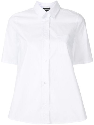 Camisas Armani Emporio Chest Pocket Mujer Blancas | 3SCRDY7O