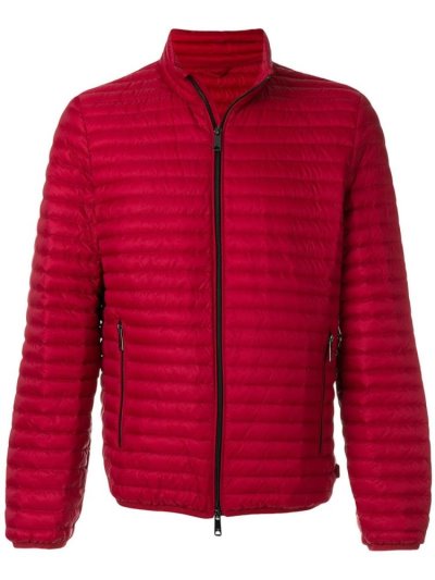 Chaquetas Armani Emporio Long Sleeve Padded Jacket Hombre Rojas | SLEEAQ5Y