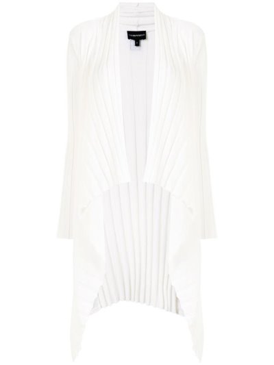 Cárdigan Armani Emporio Waterfall Hem Mujer Blancas | 2XK13K4L