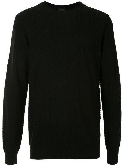 Jerséis Giorgio Armani Classic Crew Neck Hombre Negras | SSENC9UW