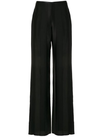 Pantalones Armani Emporio Anchos Leg Mujer Negras | 9KL3JIWW
