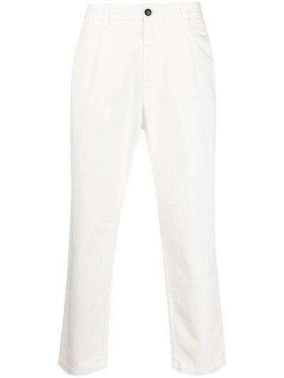 Pantalones Armani Emporio Tapered Hombre Blancas | EYFFGFGV