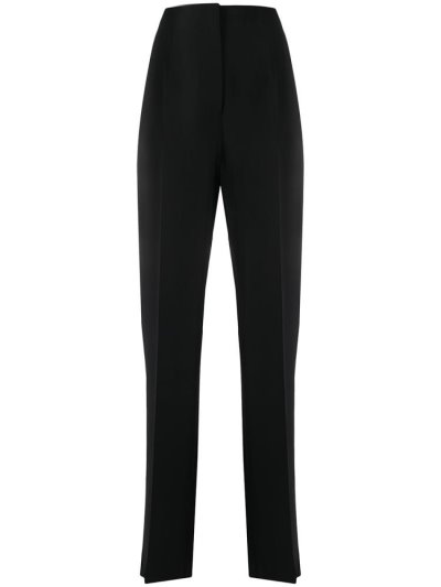 Pantalones Giorgio Armani Silk High Rise Tailored Pants Mujer Azules | 6XL9BQW7