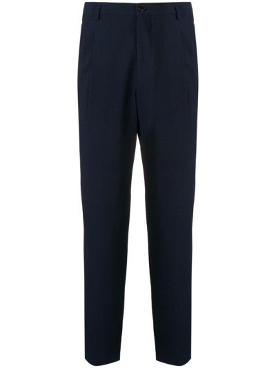 Pantalones Giorgio Armani Textured Tailored Pants Hombre Azules | ZD042GL2