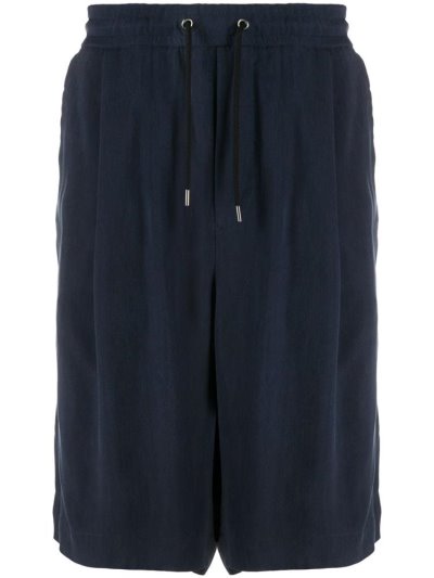 Pantalones Cortos Giorgio Armani Long Relaxed Hombre Azules | V5YRU1WR