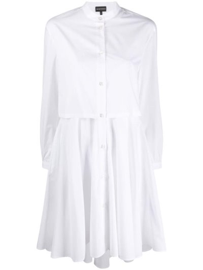 Vestido Armani Emporio Layered Shirt Vestido Mujer Blancas | 3U2E1APB